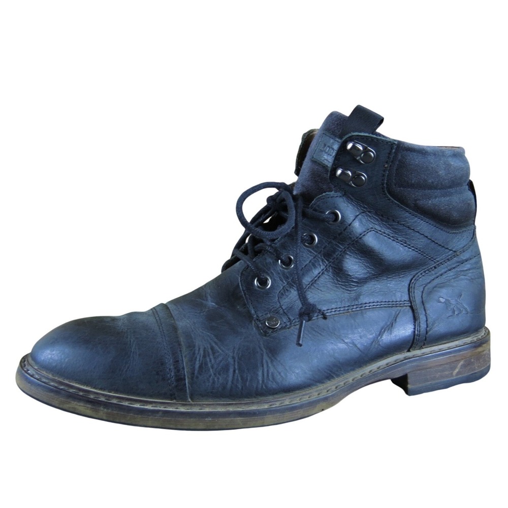 Rodd & Gunn Dunedin Military Black Leather Ankle Boots EUR‎ 43 Men's